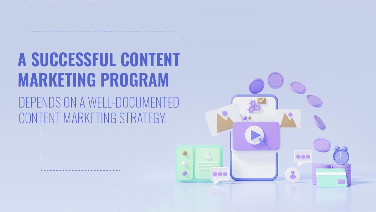 successful content marketing program graphic