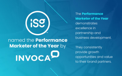ISG Named Performance Marketer of the Year by Invoca